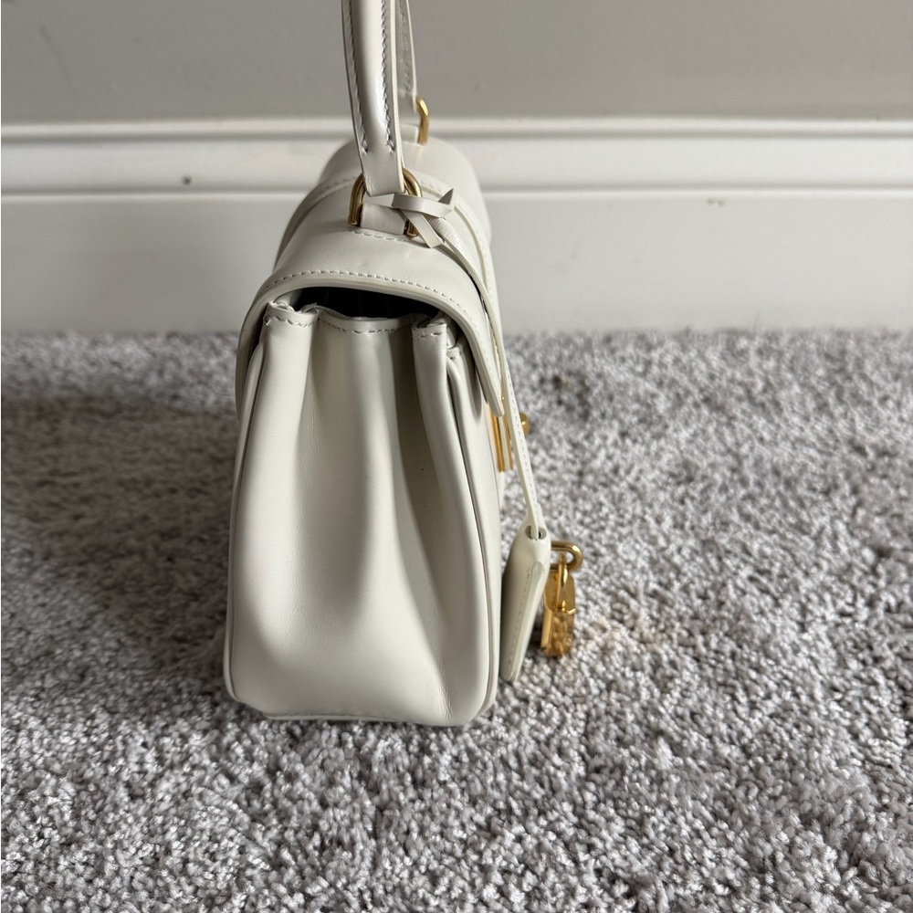 Celine MINI 16 IN SATINATED CALFSKIN in 
Cream with Gold Hardware - Picture 3 of 9